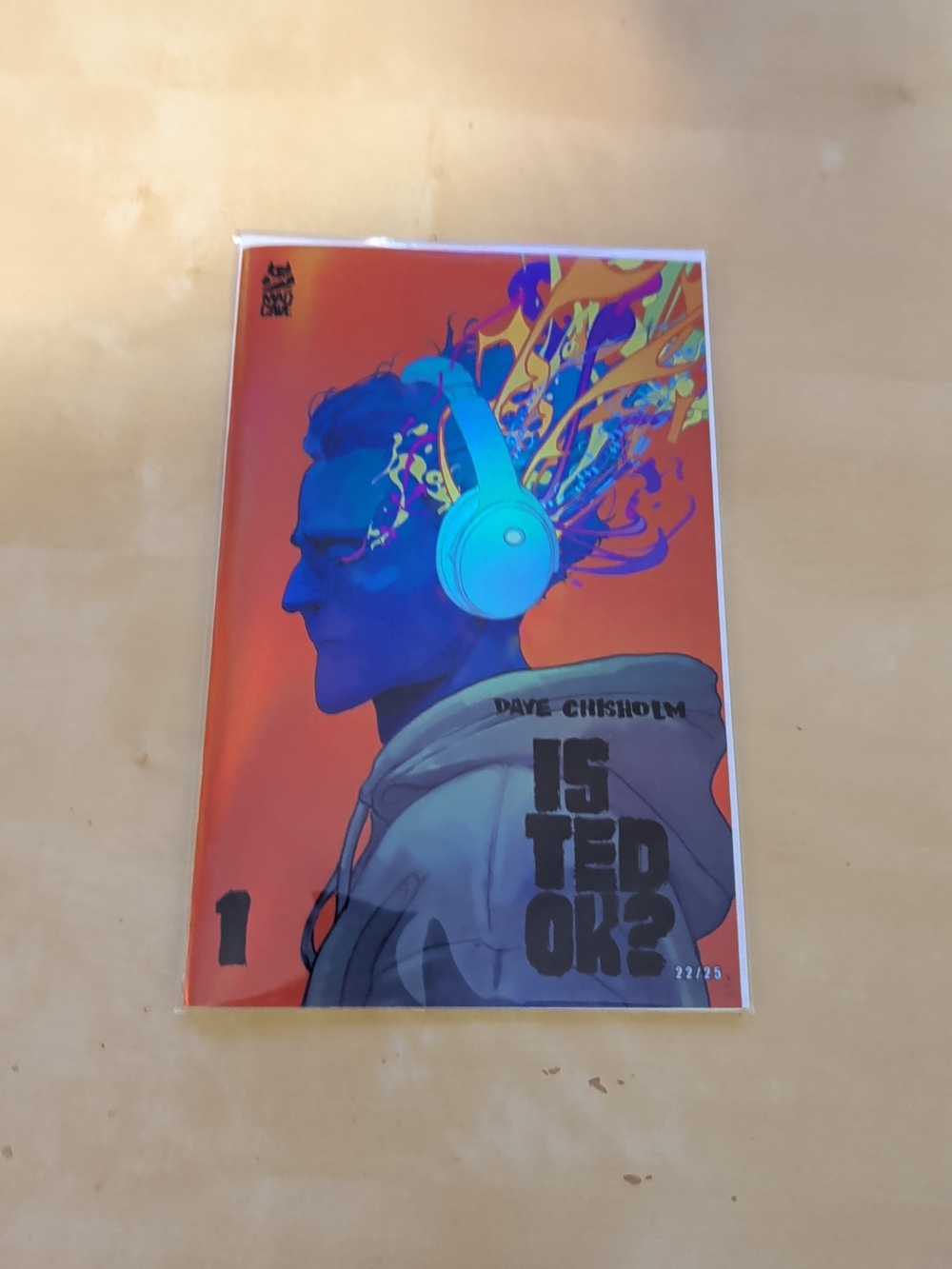 Is Ted Ok? #1 cover B HOLOFOIL Limited to 25 Mad Cave Pub. Exclusive NM